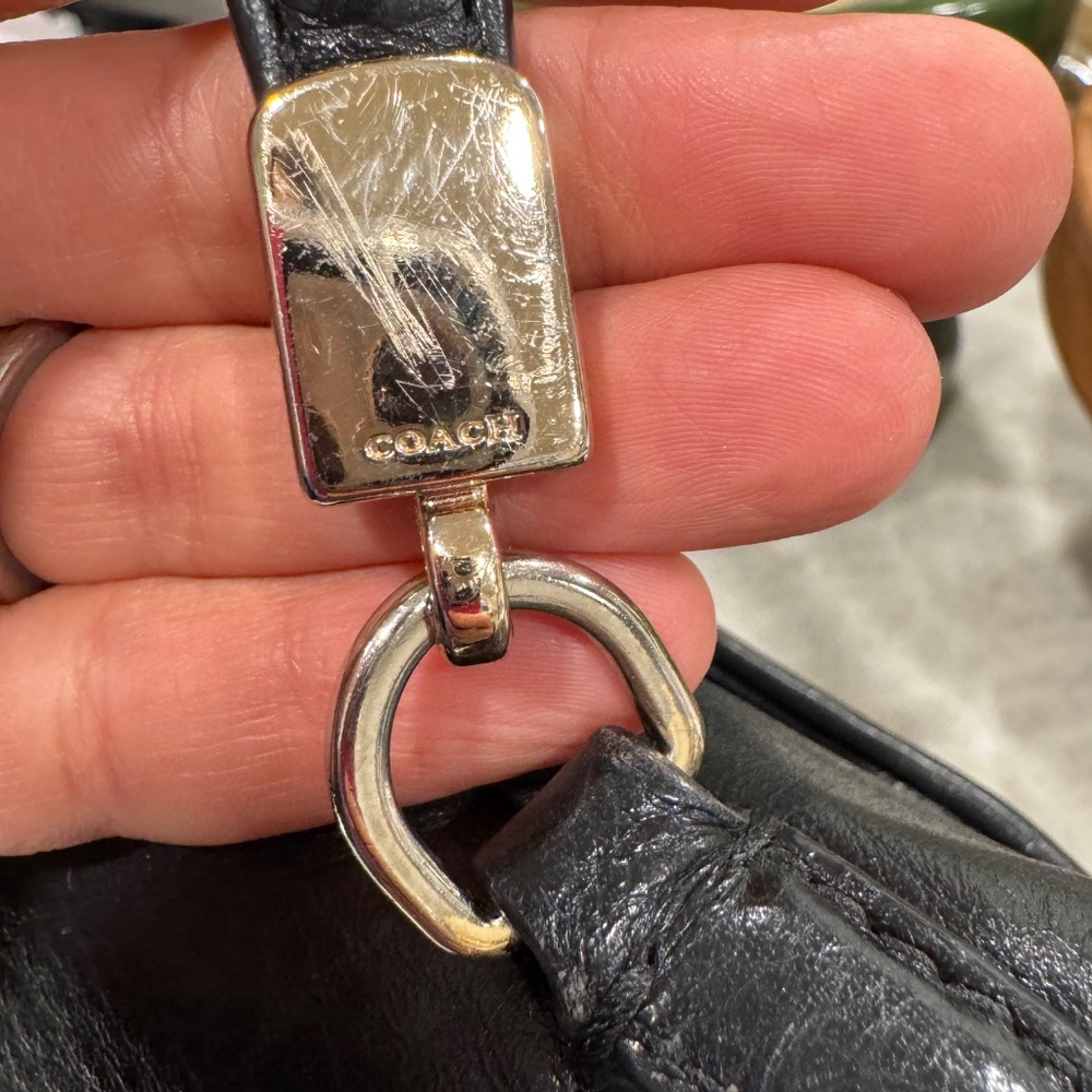 Coach Madison Small Sadie Flap Satchel Black - Picture 9 of 16